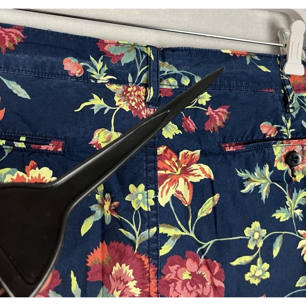 Ralph Lauren Denim Supply Short Men 40 Navy Floral Pocket 10'' Inseam Preppy